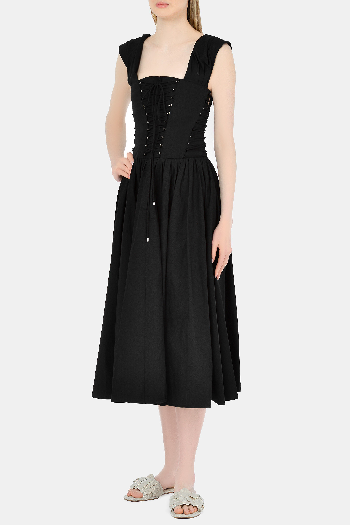 Платье PHILOSOPHY DI LORENZO SERAFINI A0412-2119, цвет: Черный, Женский