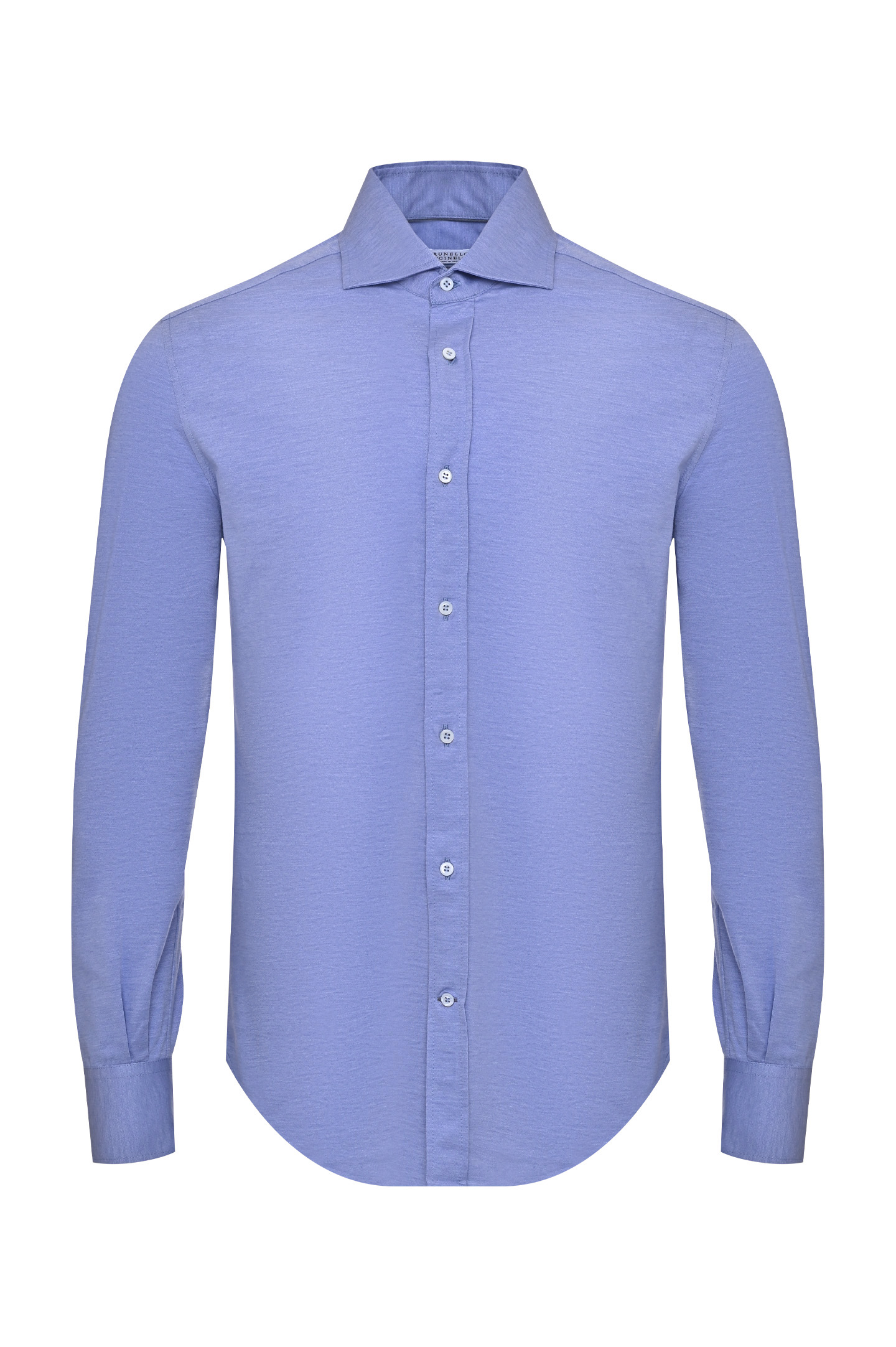 Рубашка BRUNELLO  CUCINELLI MTB406686, цвет: Голубой, Мужской