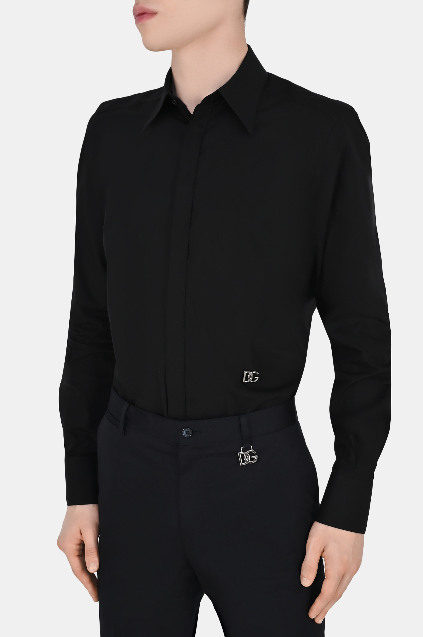 Рубашка DOLCE & GABBANA G5JL8T GF087, цвет: Черный, Мужской