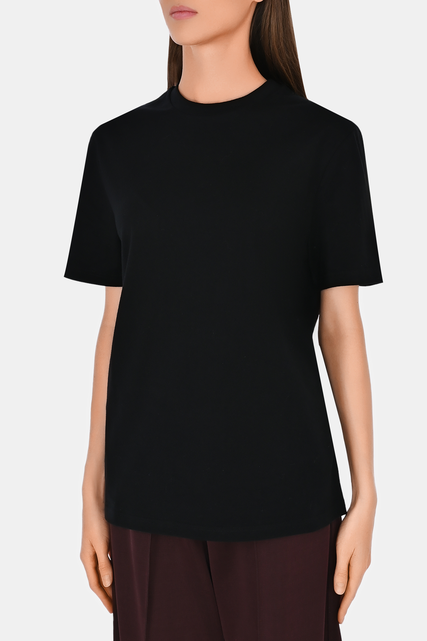 Футболка с логотипом JIL SANDER J02GC0128 J46219, цвет: Черный, Женский