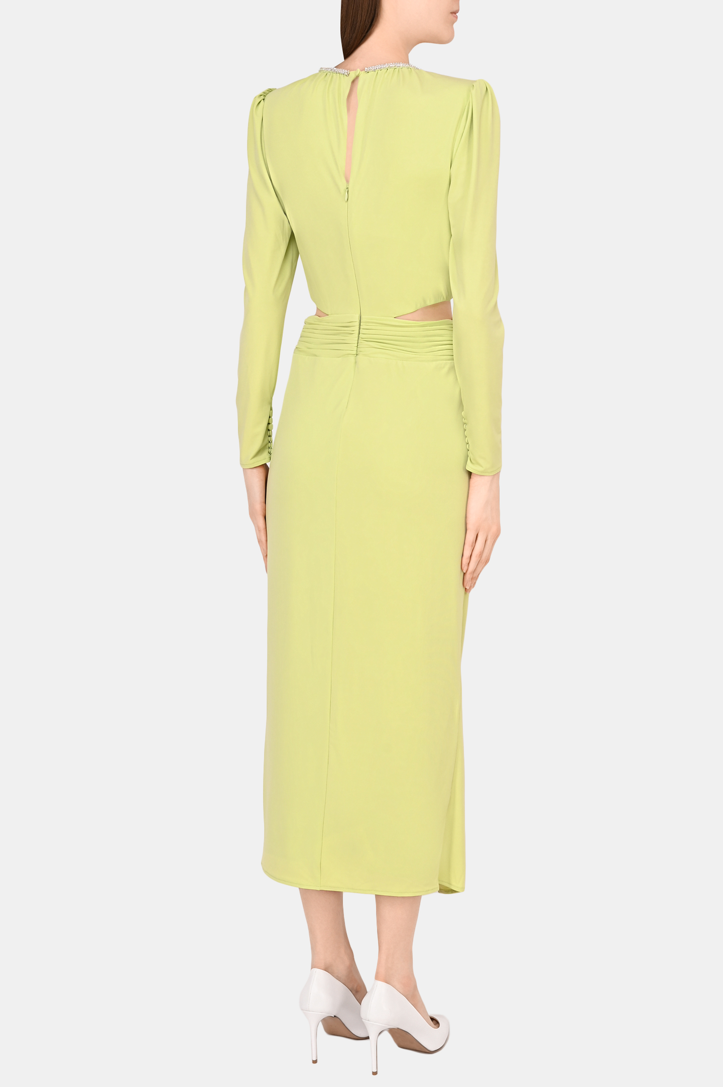 Платье SELF PORTRAIT RS22-043, цвет: Зеленый, Женский