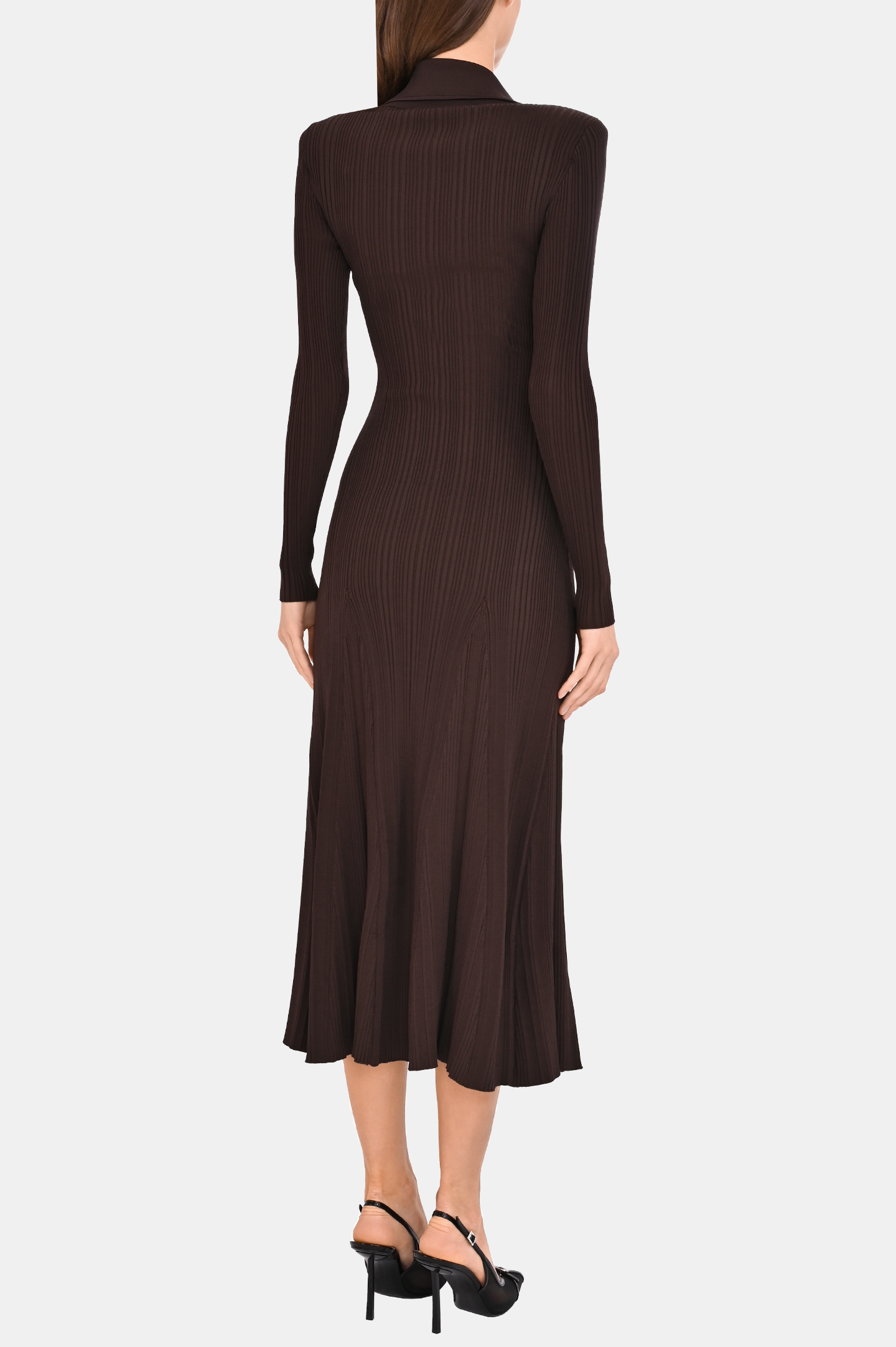 Платье SELF PORTRAIT RS25038MBR, цвет: Коричневый, Женский