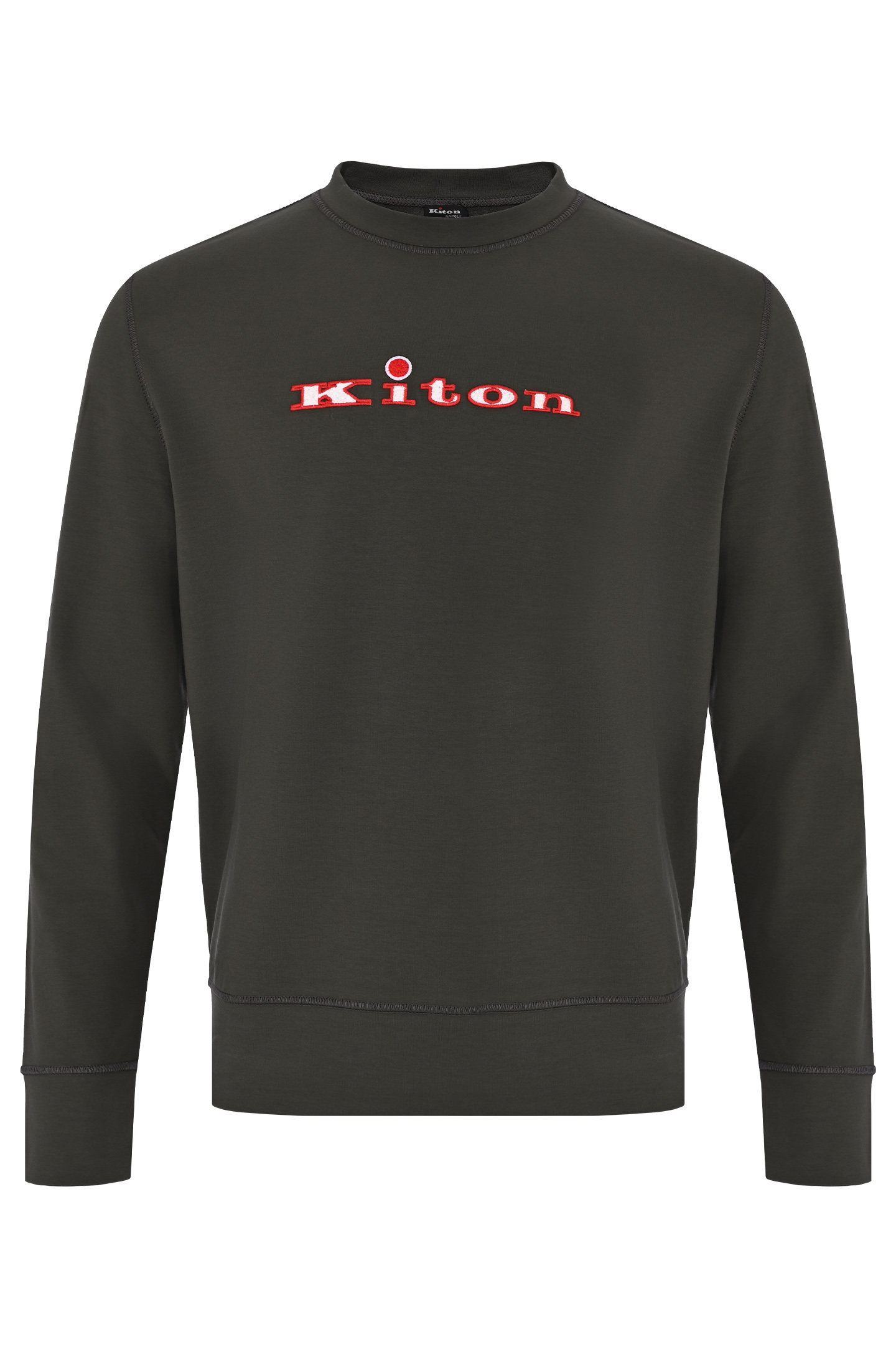 Свитер KITON UMK01810, цвет: Зеленый, Мужской