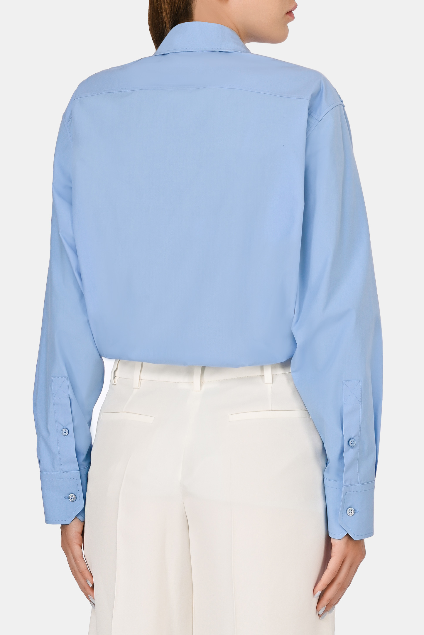 Рубашка VALENTINO PAP WB3AB2L05A6, цвет: Голубой, Женский