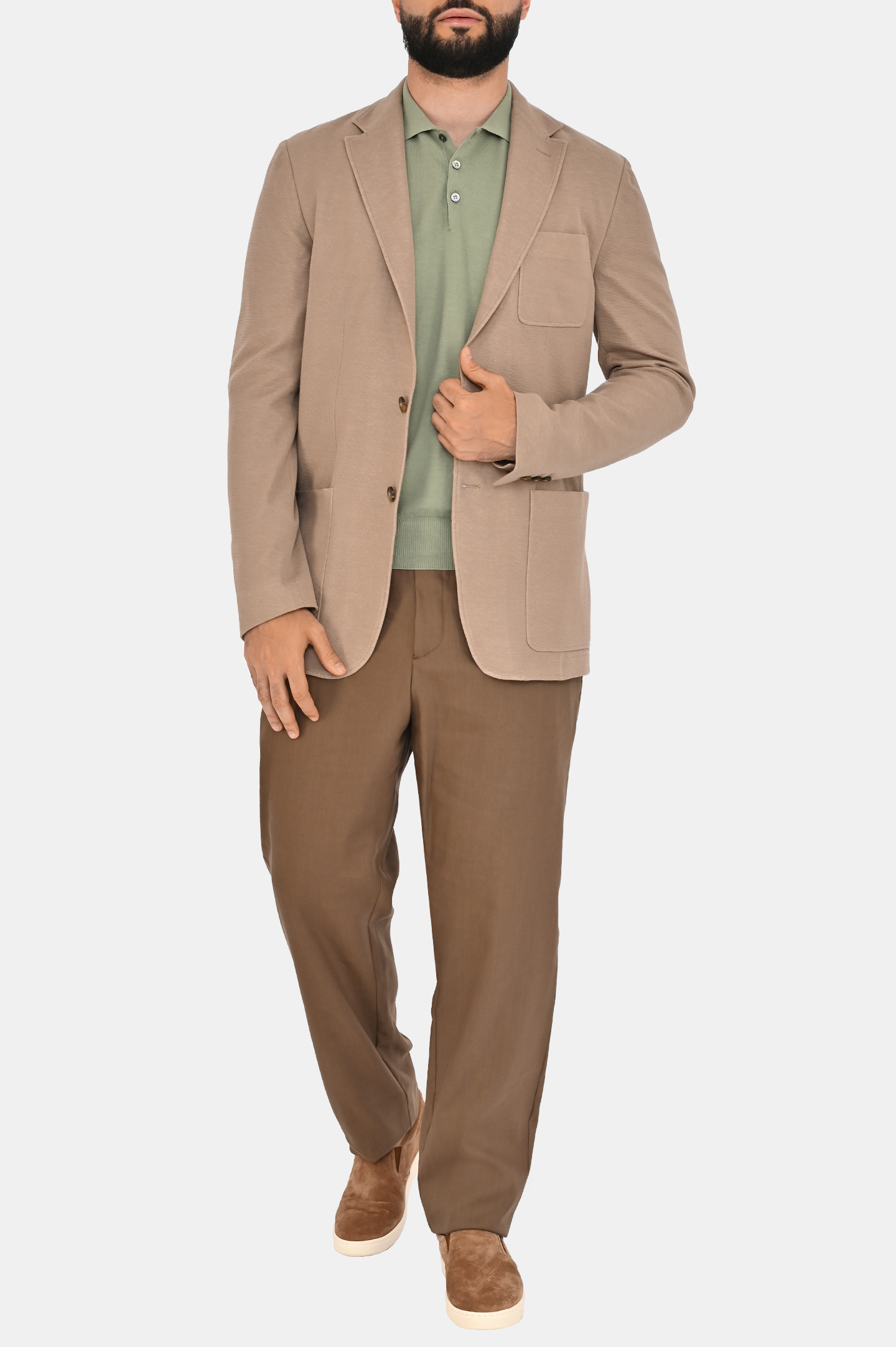 Брюки CANALI AE02571 U7003, цвет: Коричневый, Мужской
