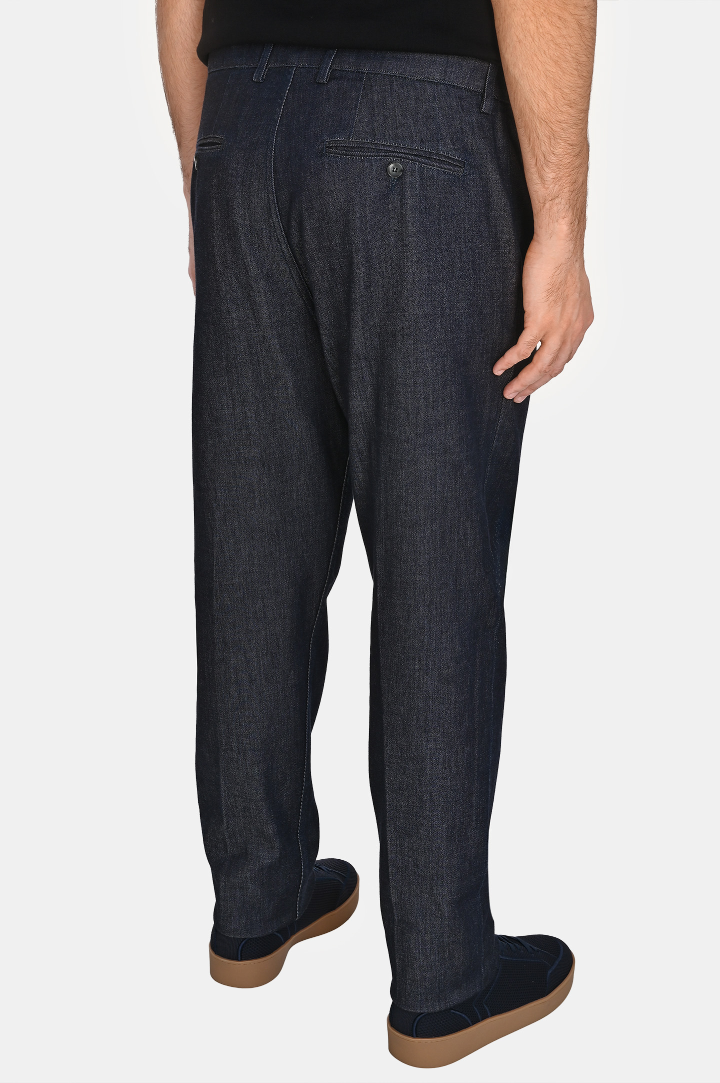 Брюки CANALI PD01488 91675-R, цвет: Темно-синий, Мужской