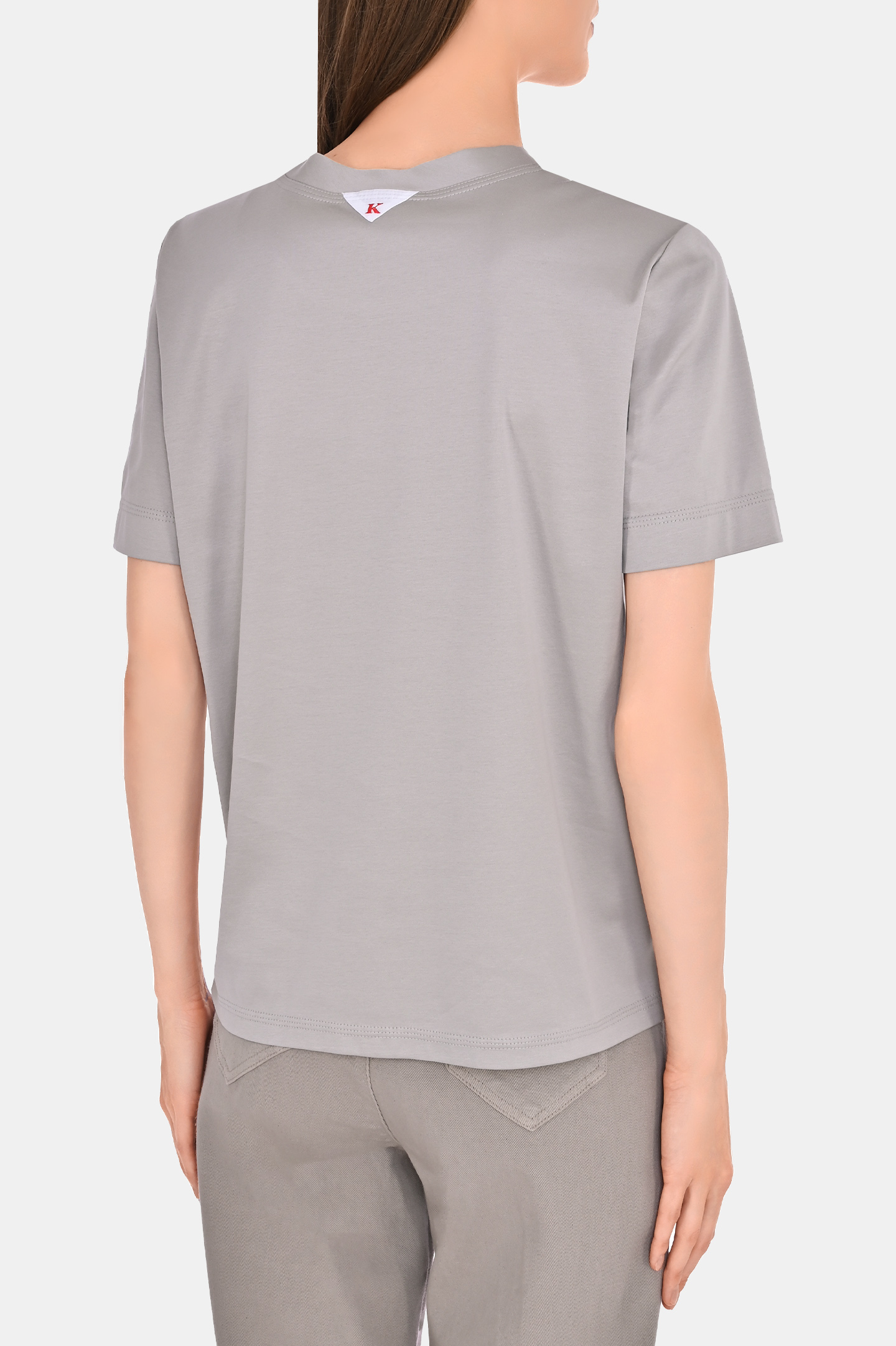Футболка KITON D53450H0805, цвет: Серый, Женский