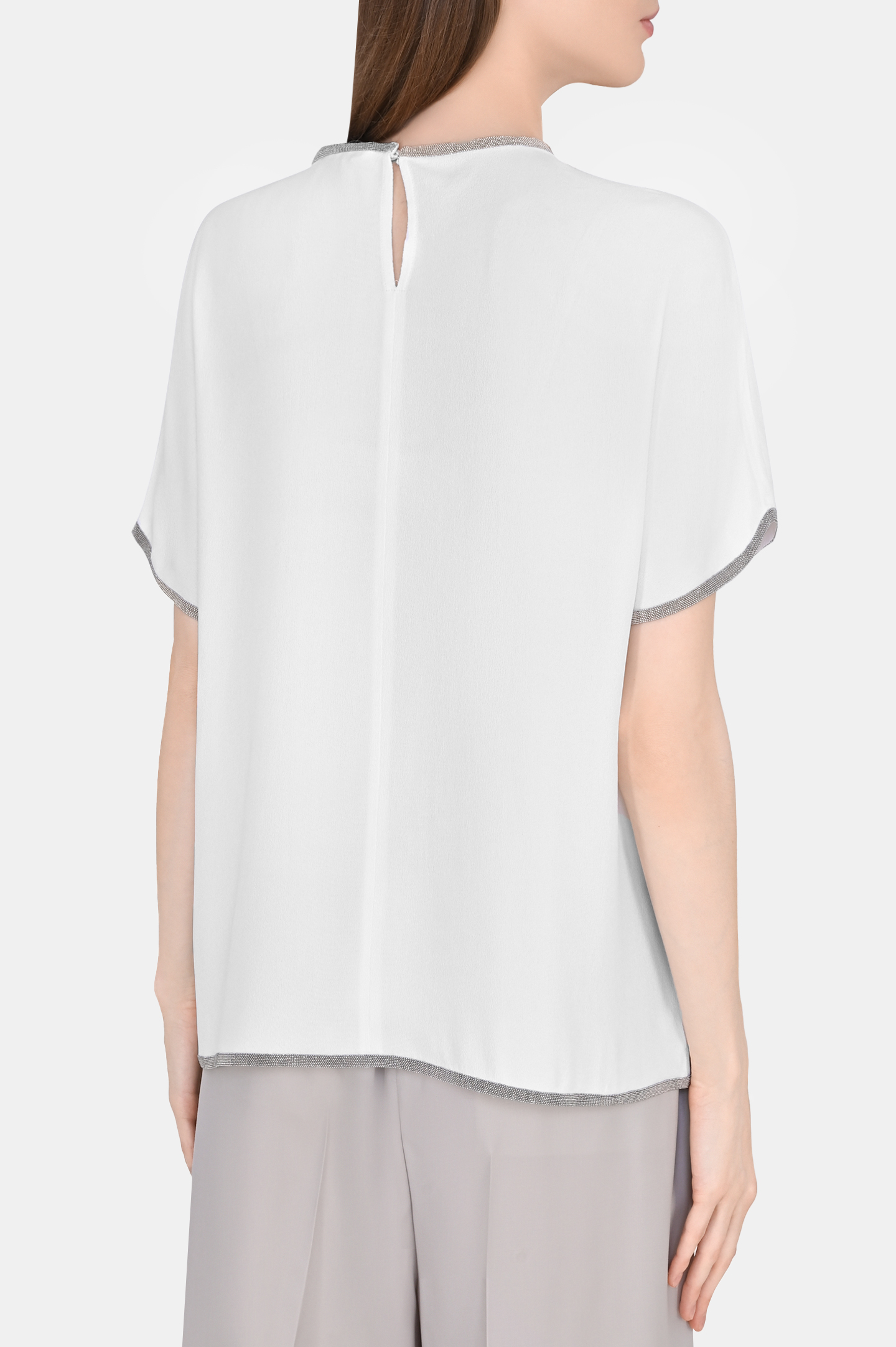 Блуза FABIANA FILIPPI TPD222W313D468, цвет: Белый, Женский