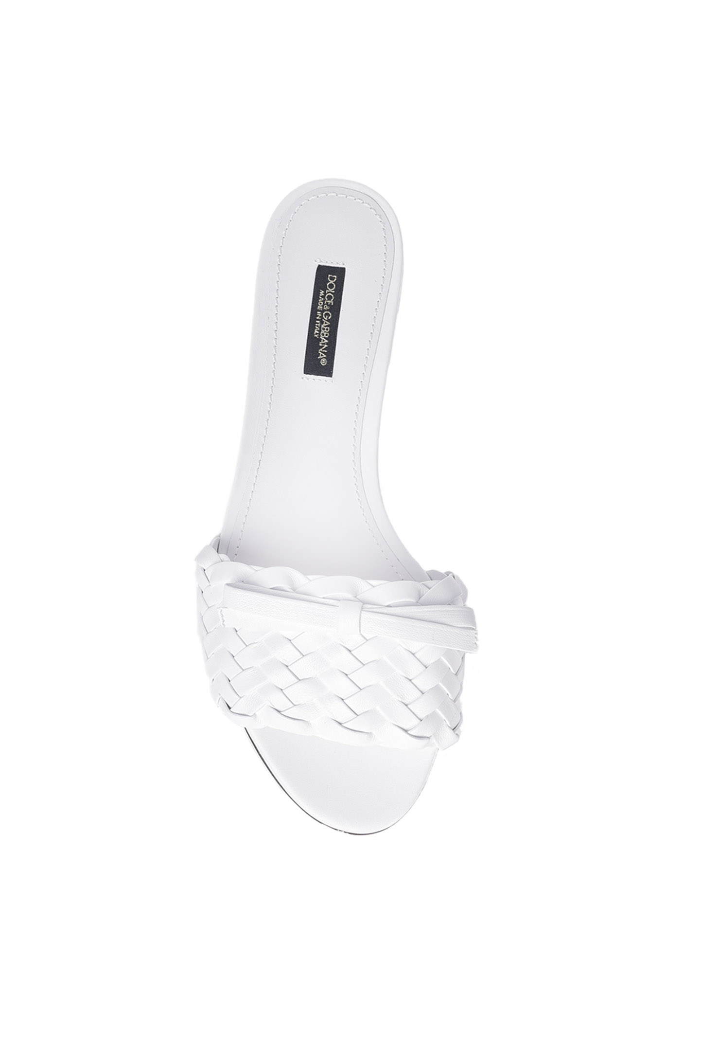 Шлепанцы DOLCE & GABBANA CQ0431 AO397, цвет: Белый, Женский