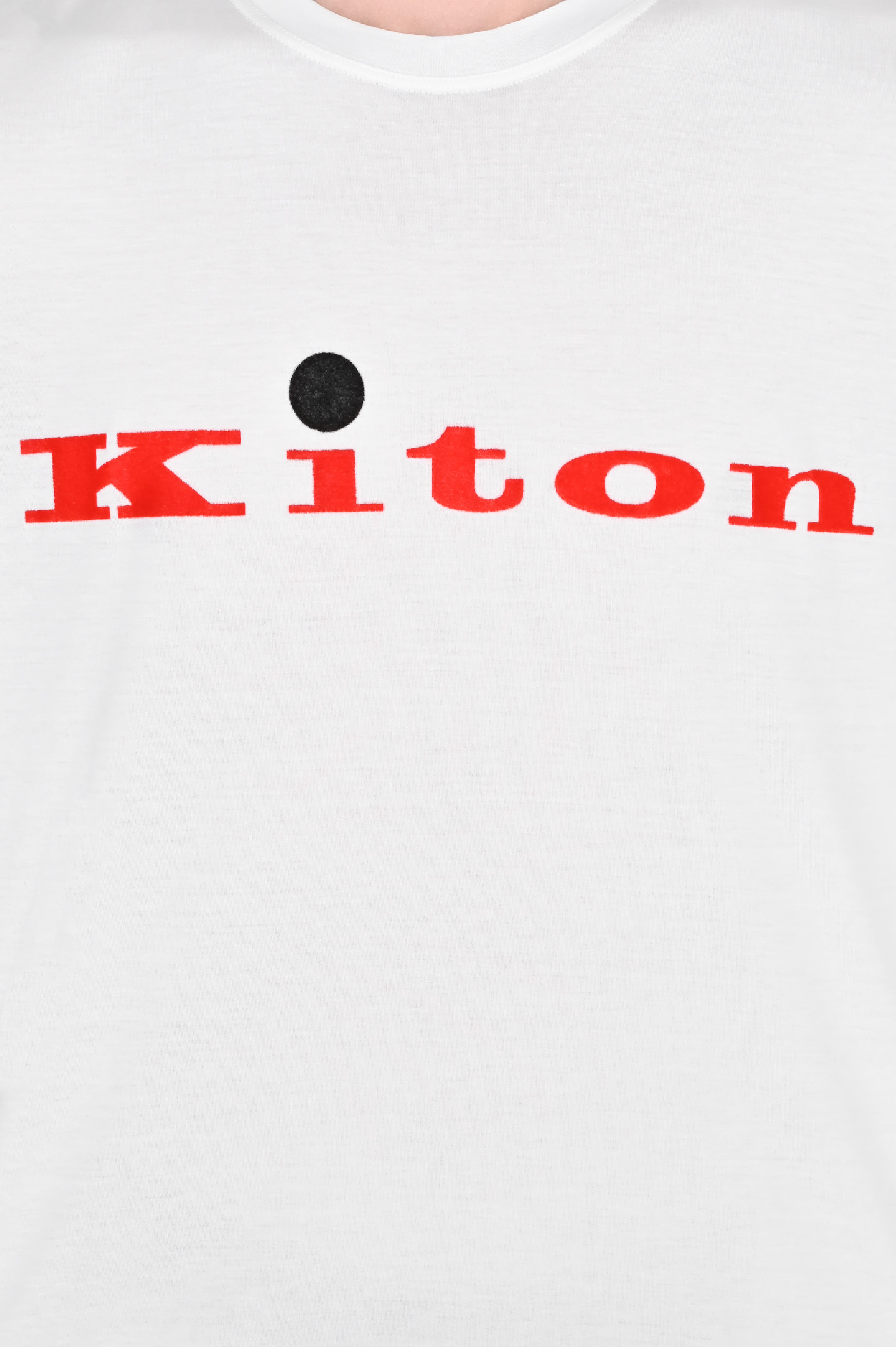 Футболка KITON UK1164E23, цвет: Белый, Мужской