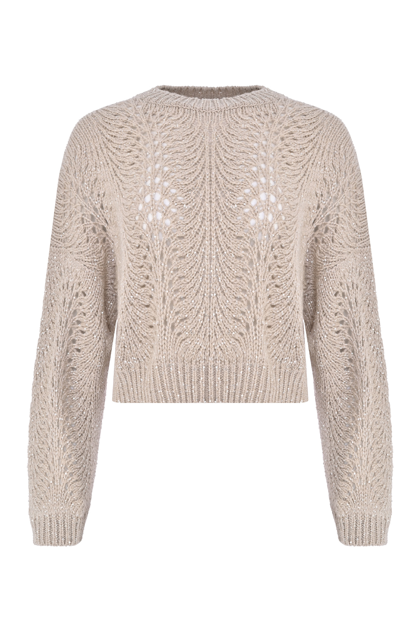 Свитер BRUNELLO  CUCINELLI MPT361500, цвет: Светло-бежевый, Женский