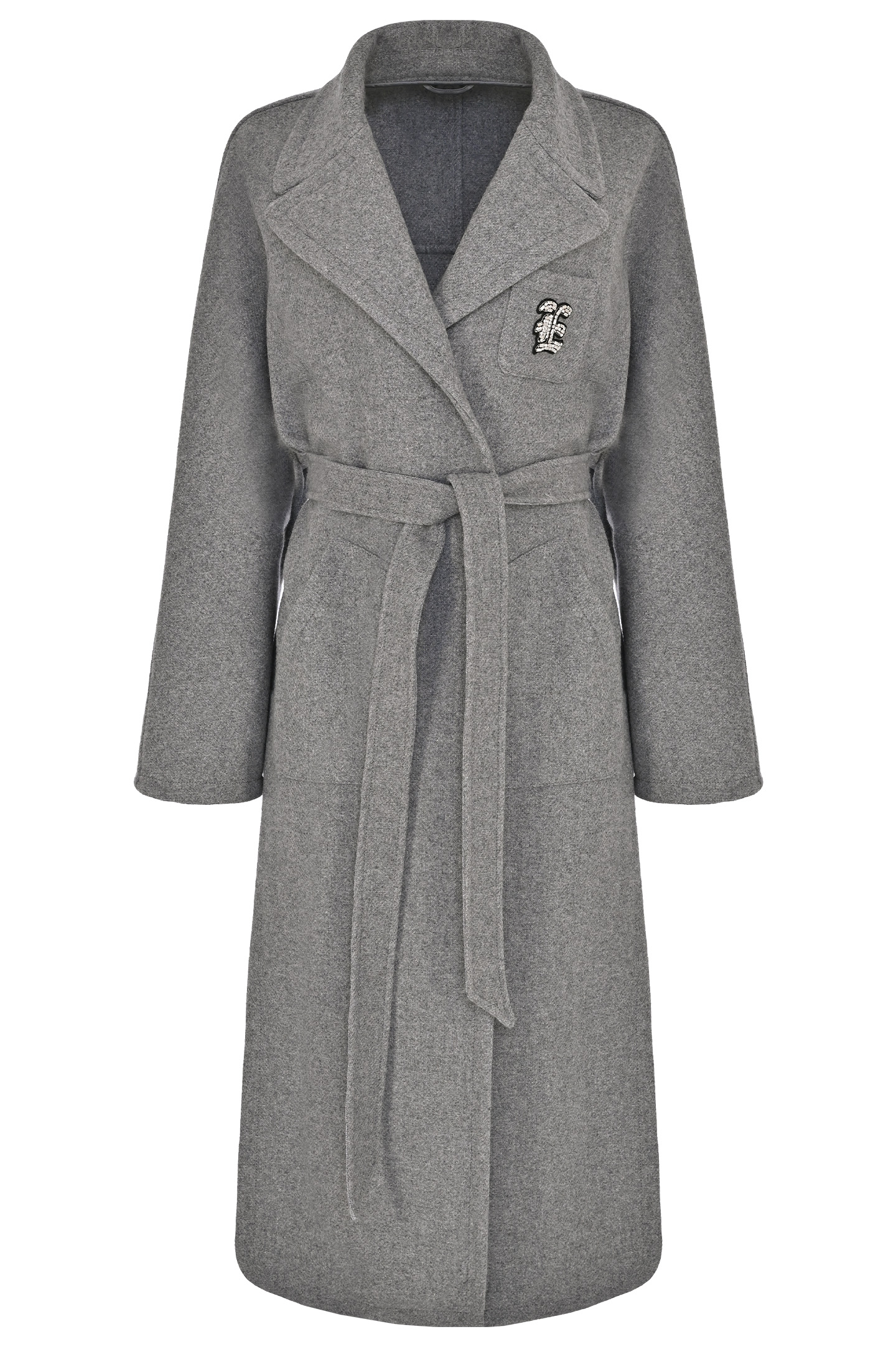 Пальто ERMANNO SCERVINO D434D602TYB, цвет: Серый, Женский