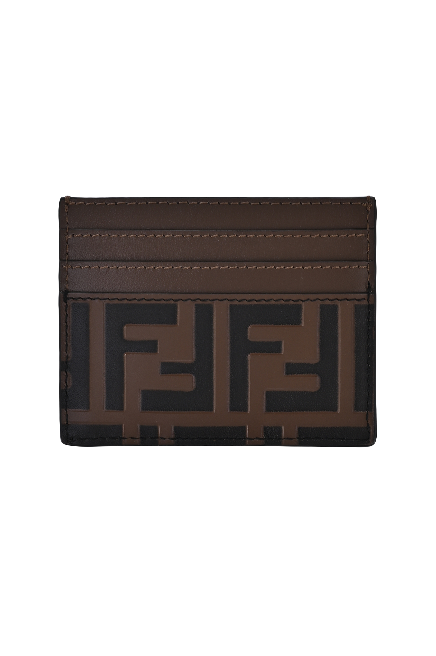 Держатель для карт FENDI 8M0445AAFM, цвет: Коричневый, Женский