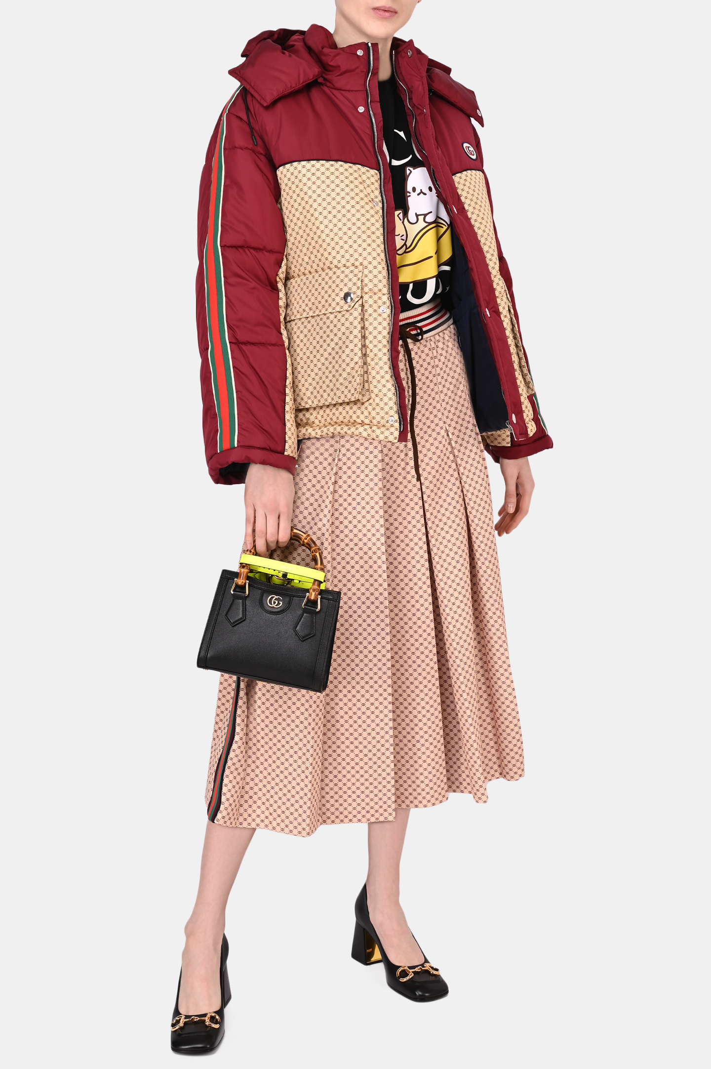 Футболка GUCCI 615044 XJDGQ, цвет: Черный, Женский