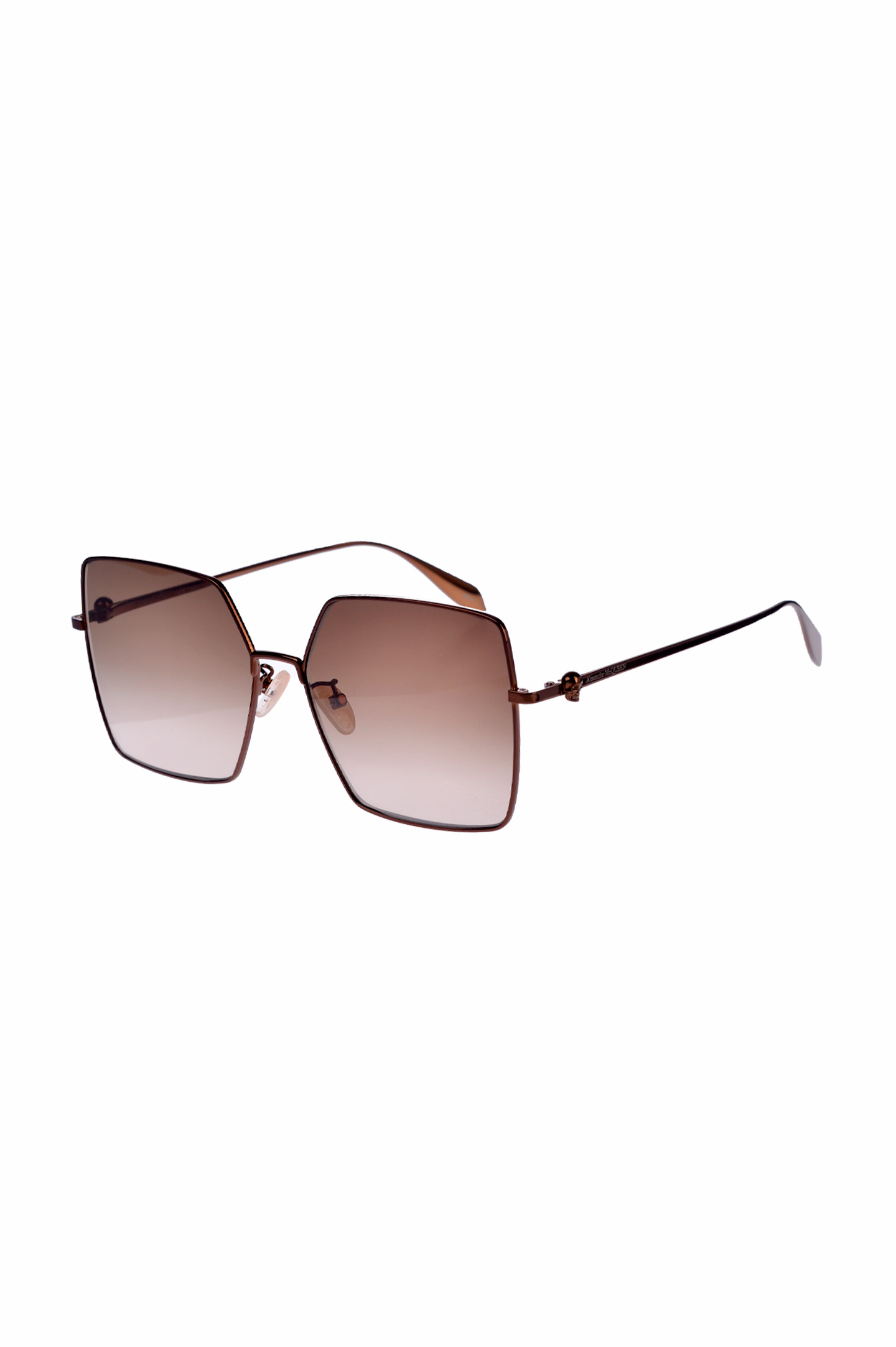 Солнцезащитные очки ALEXANDER MCQUEEN 634918 I3330, цвет: Коричневый, Женский