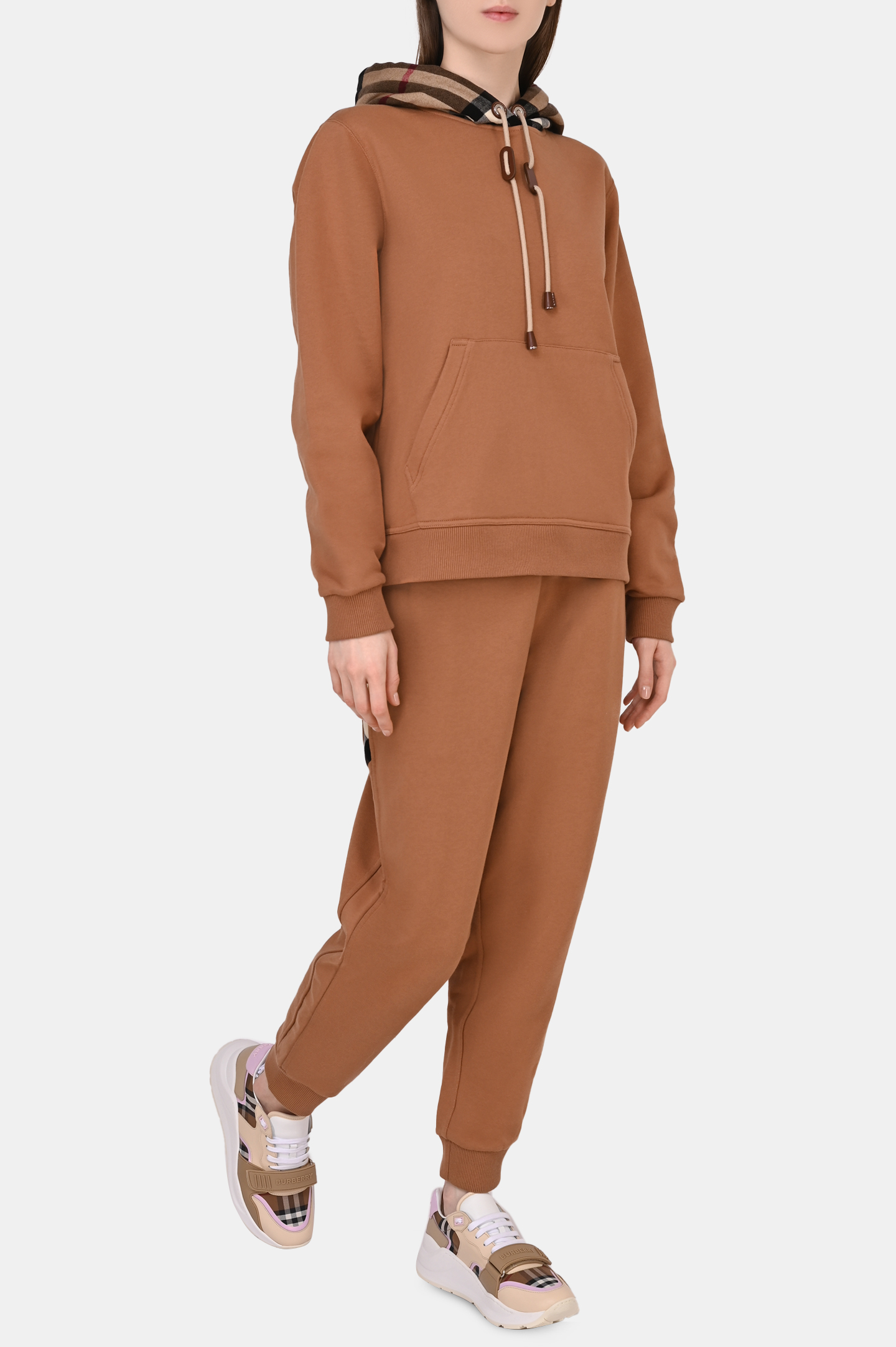 Худи (толстовка) BURBERRY 8050952, цвет: Коричневый, Женский
