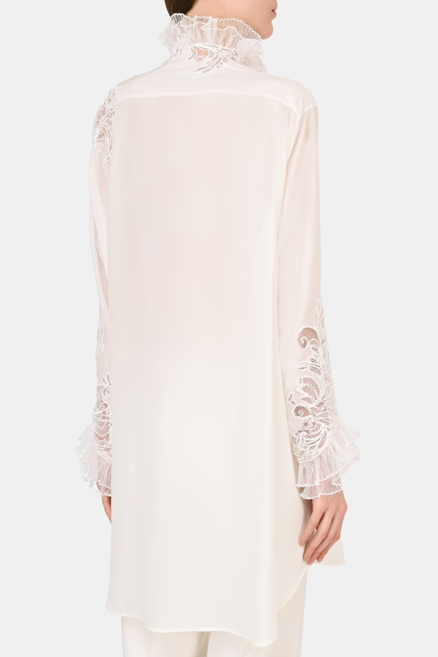 Блуза ERMANNO SCERVINO D392K710FDE, цвет: Молочный, Женский