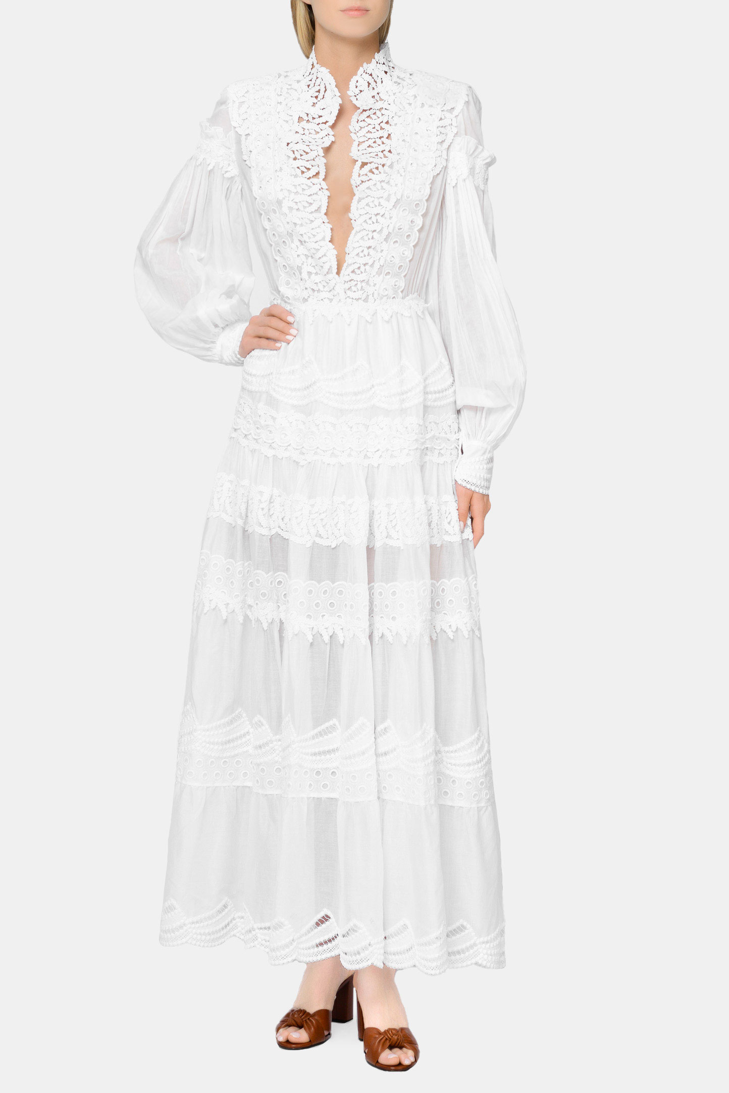 Платье ERMANNO SCERVINO D382Q746MUL, цвет: Белый, Женский
