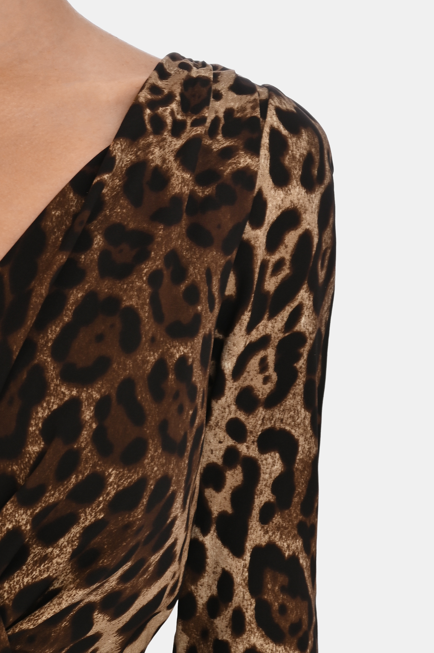 Платье DOLCE & GABBANA F6R7GT FSADD, цвет: Леопардовый, Женский
