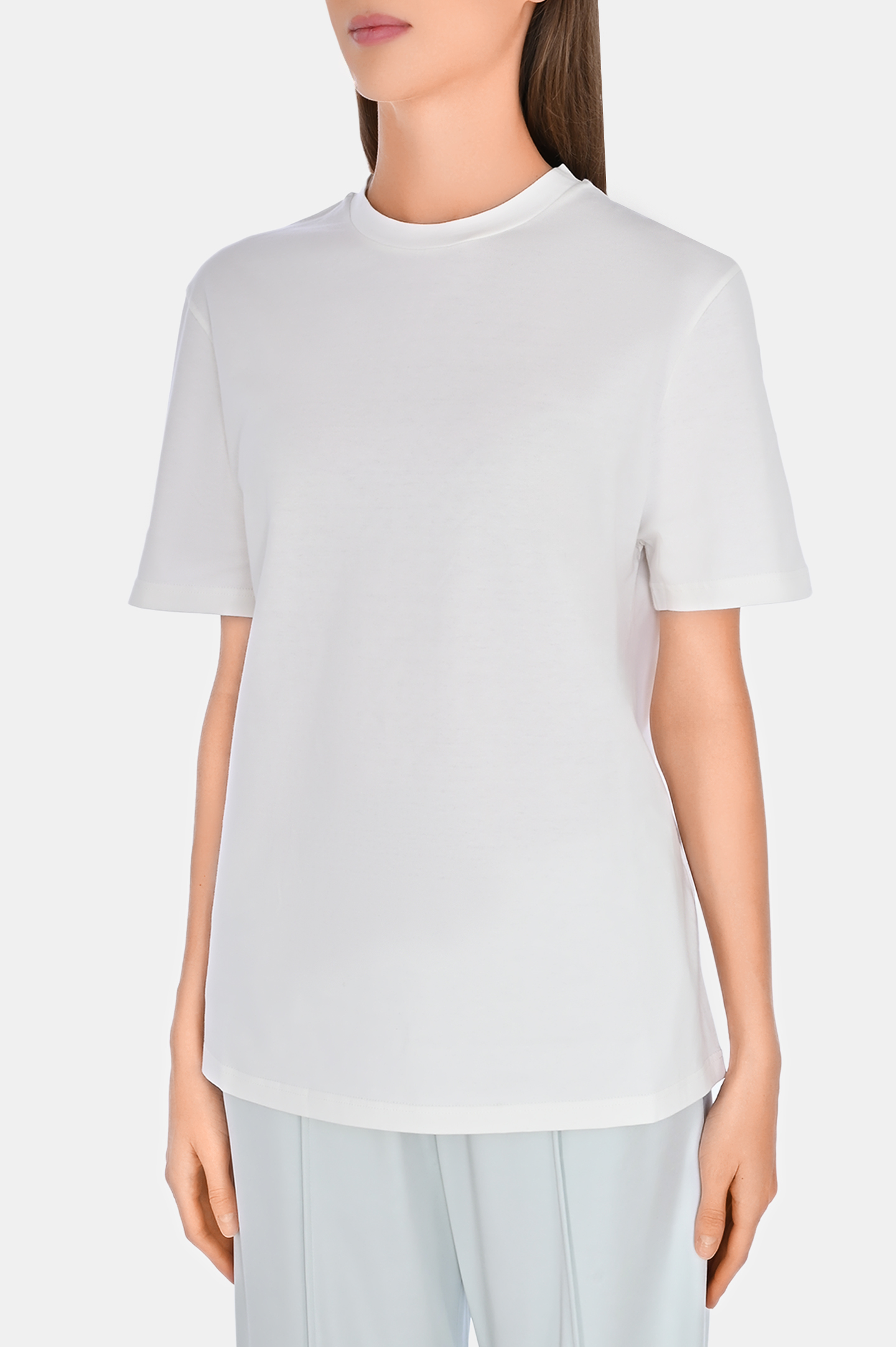 Футболка с логотипом JIL SANDER J02GC0128 J46219, цвет: Белый, Женский