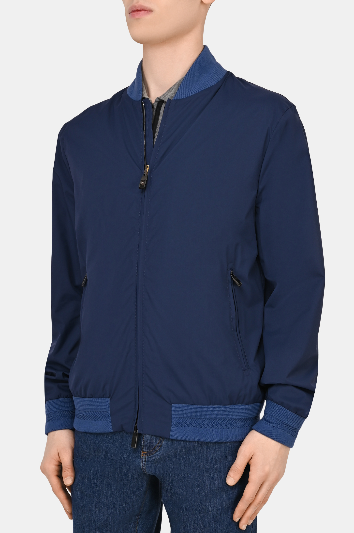 Куртка CANALI SX01937 O40706, цвет: Синий, Мужской