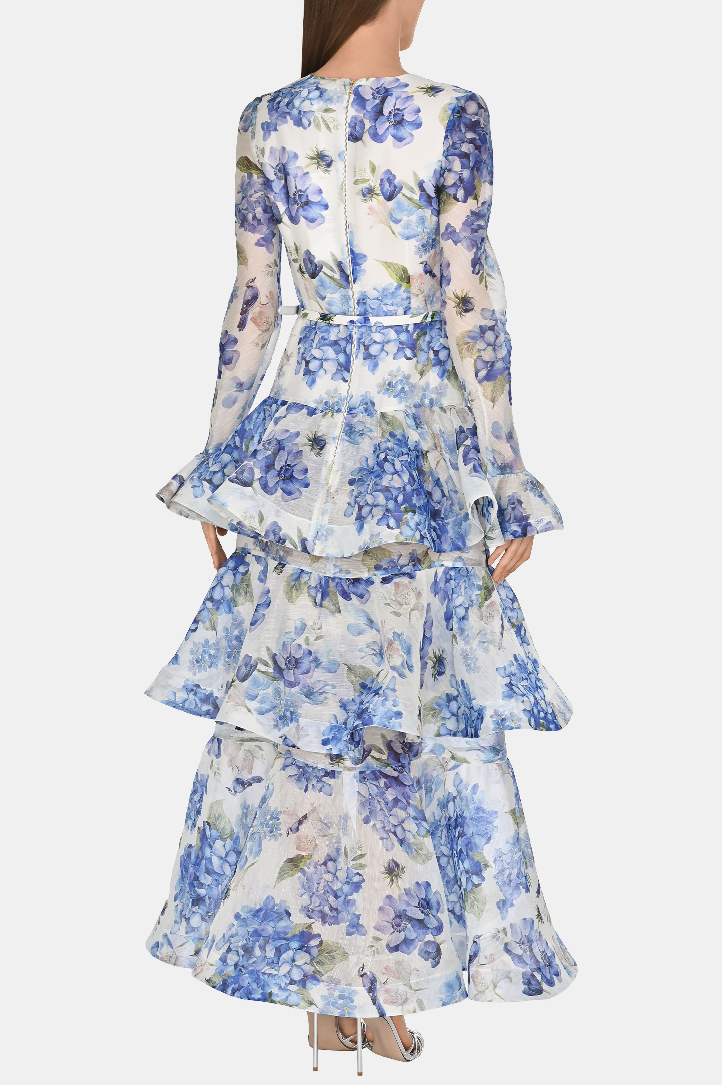 Платье+ремень YVON ANEMONE MAXI/1, цвет: Синий, Женский