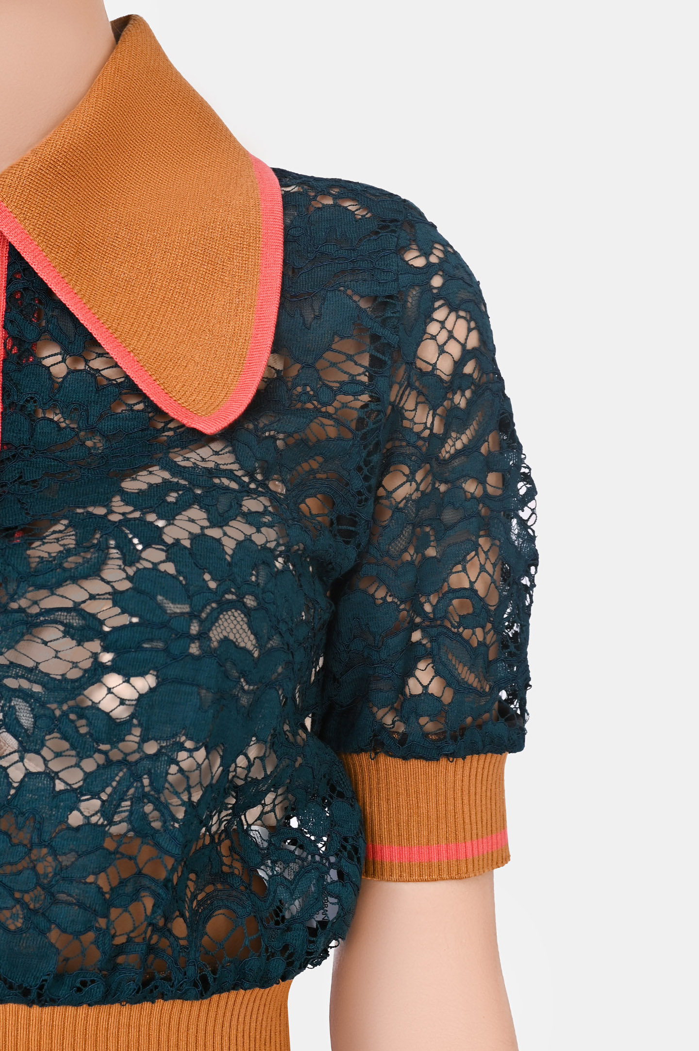 Блуза DOLCE & GABBANA F8N40T FLMPD, цвет: Бирюзовый, Женский