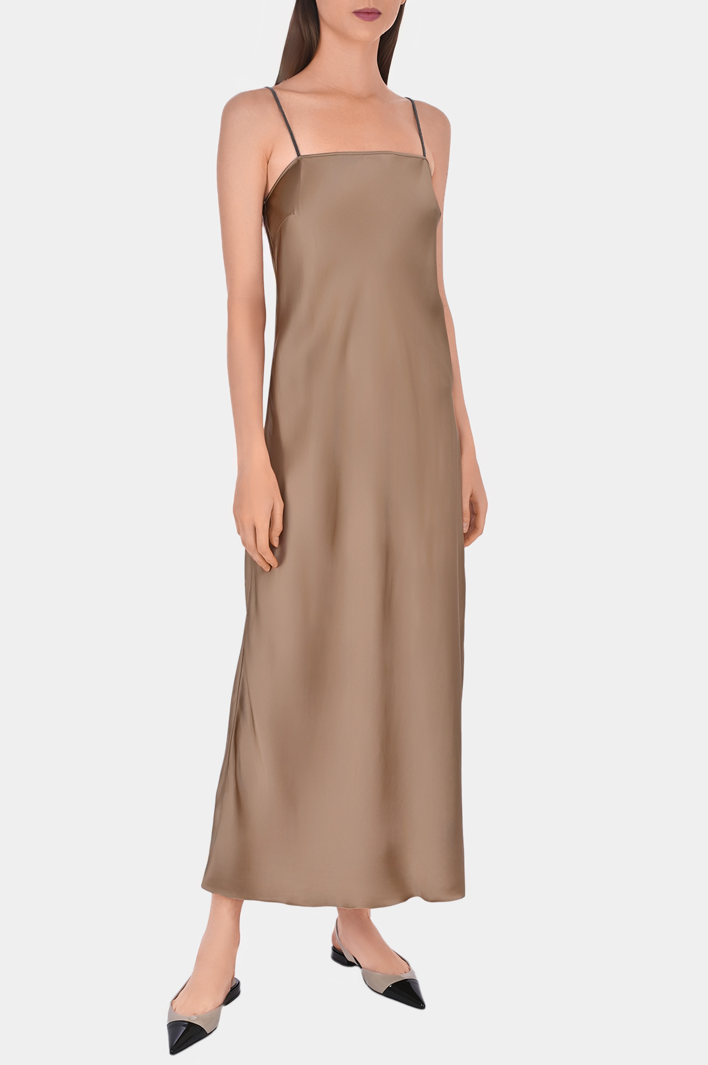 Платье FABIANA FILIPPI ABD213F151D575, цвет: Коричневый, Женский