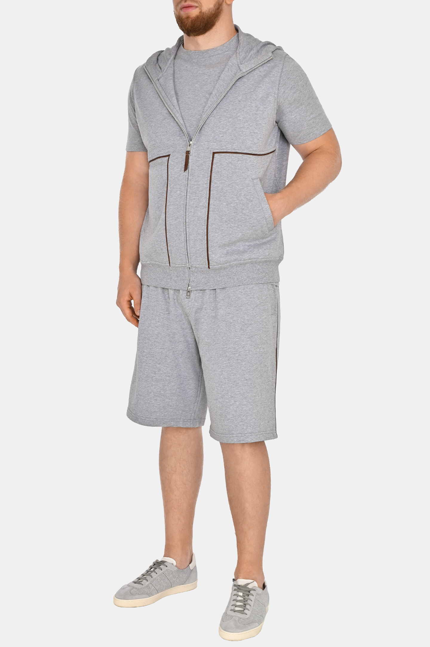 Жилет BRUNELLO  CUCINELLI MW8639088GC, цвет: Серый, Мужской