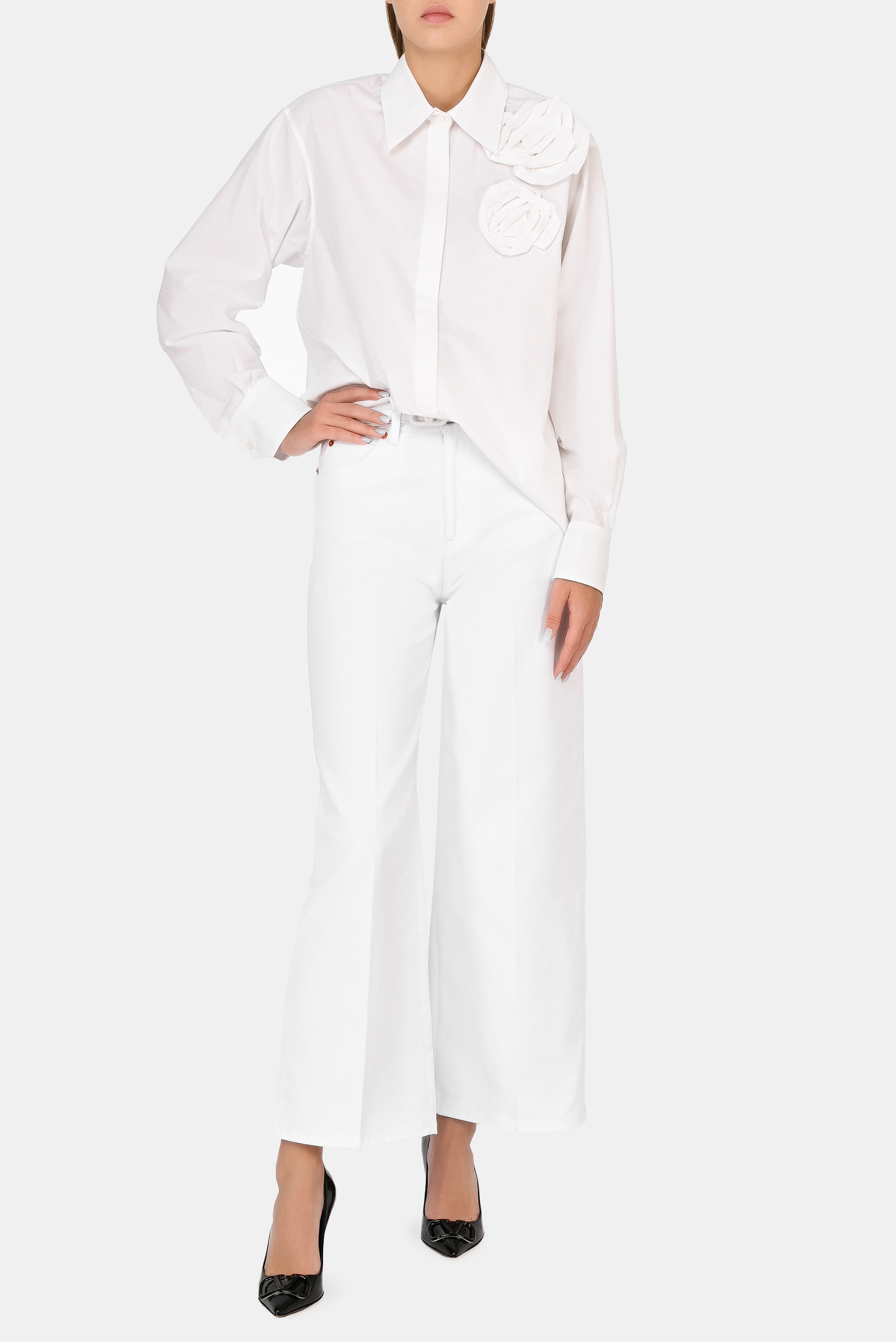 Блуза VALENTINO PAP WB3AB2K55A6, цвет: Белый, Женский