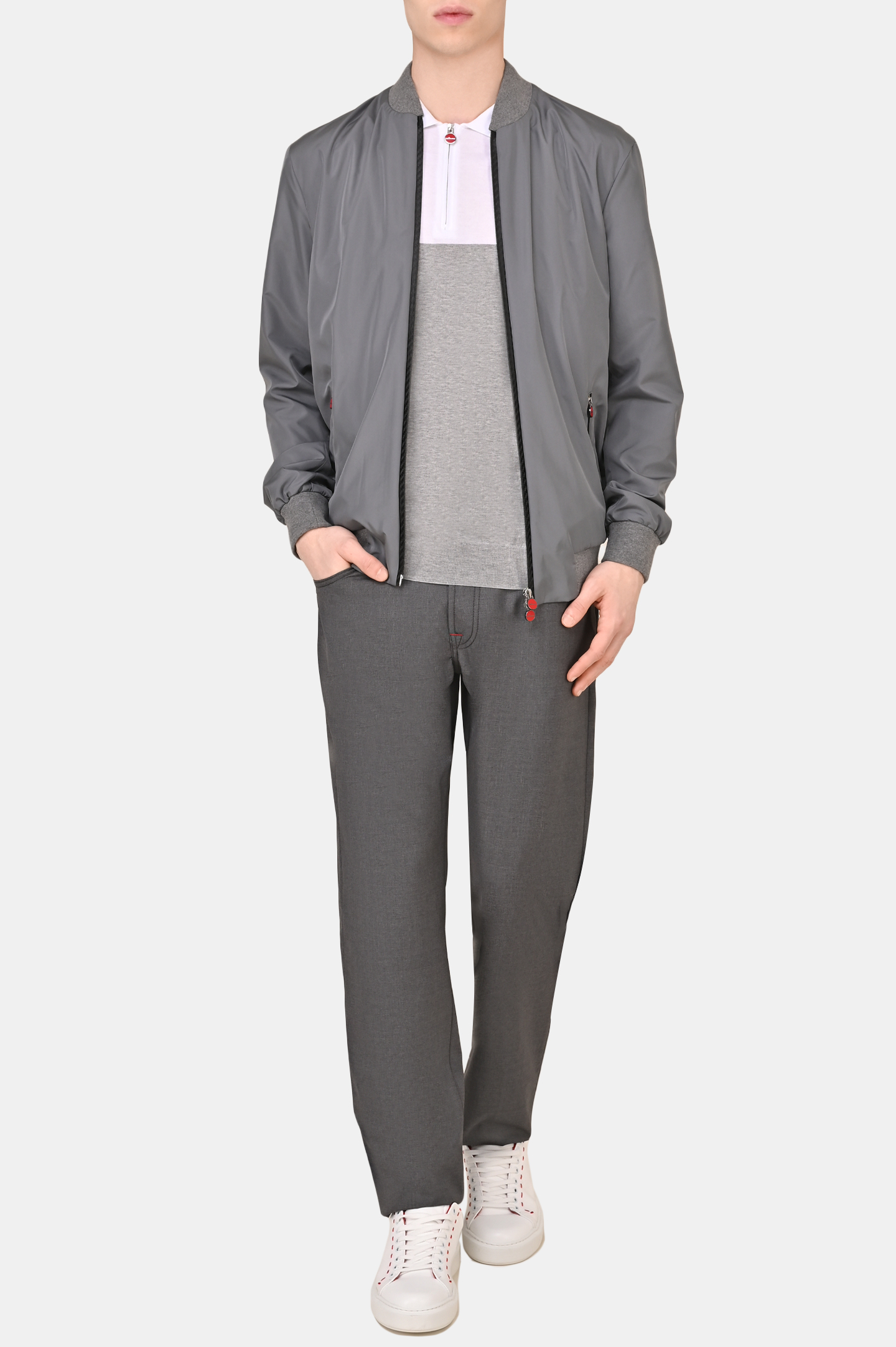 Куртка KITON UBLMSEAX0698A, цвет: Серый, Мужской