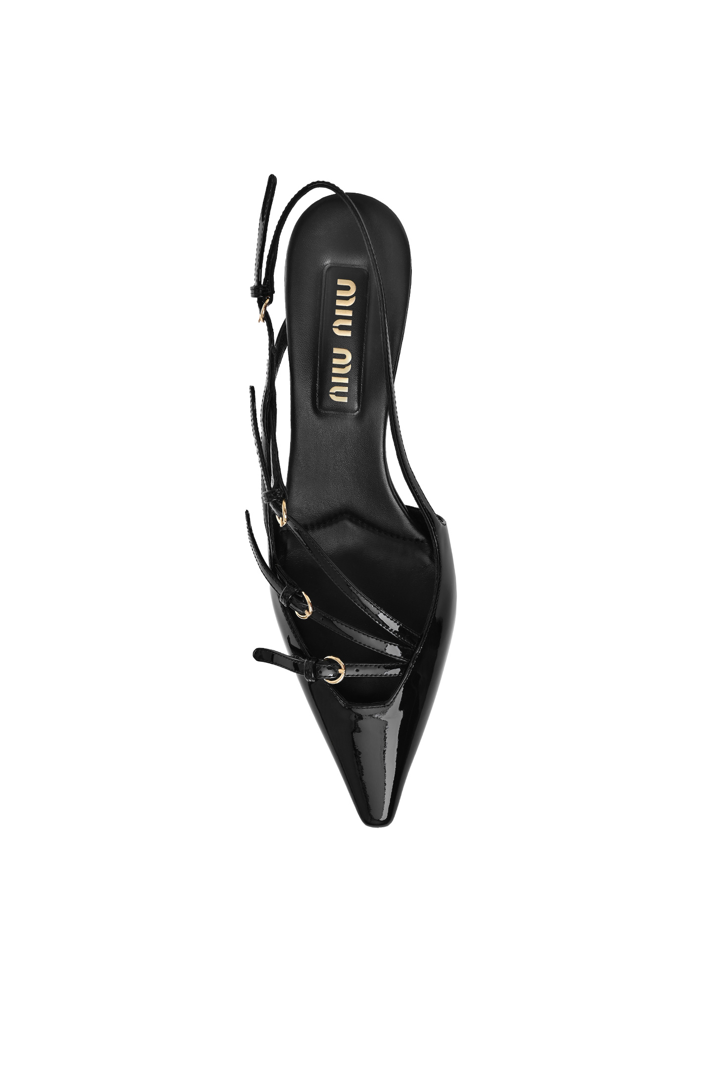 Босоножки MIU MIU 5I013EM055069/P, цвет: Черный, Женский