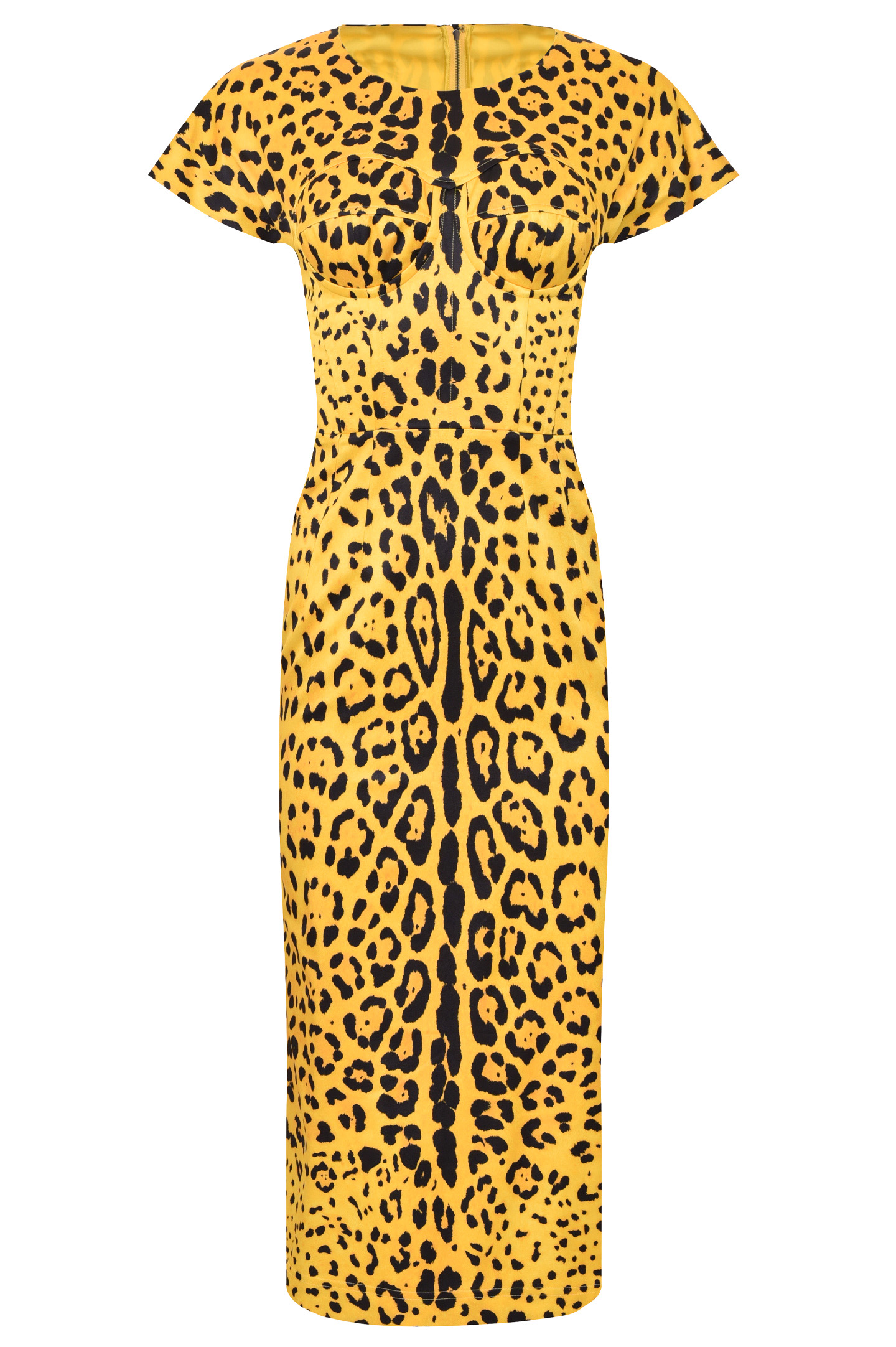 Платье DOLCE & GABBANA F6Z4VT FSSGW, цвет: Желтый, Женский