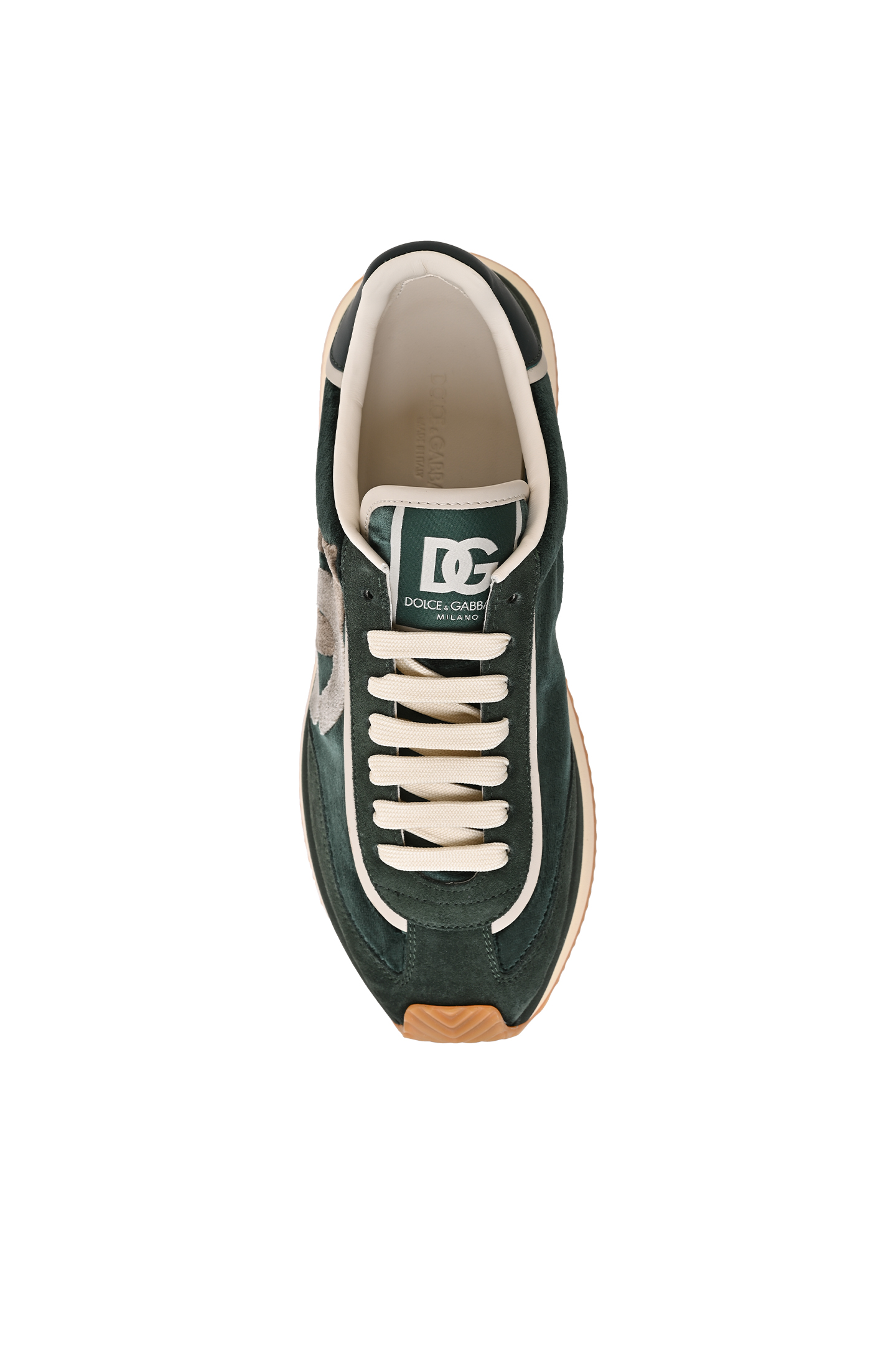 Кроссовки (Полуботинки) DOLCE & GABBANA CS2288 A6C78, цвет: Темно-зеленый, Мужской