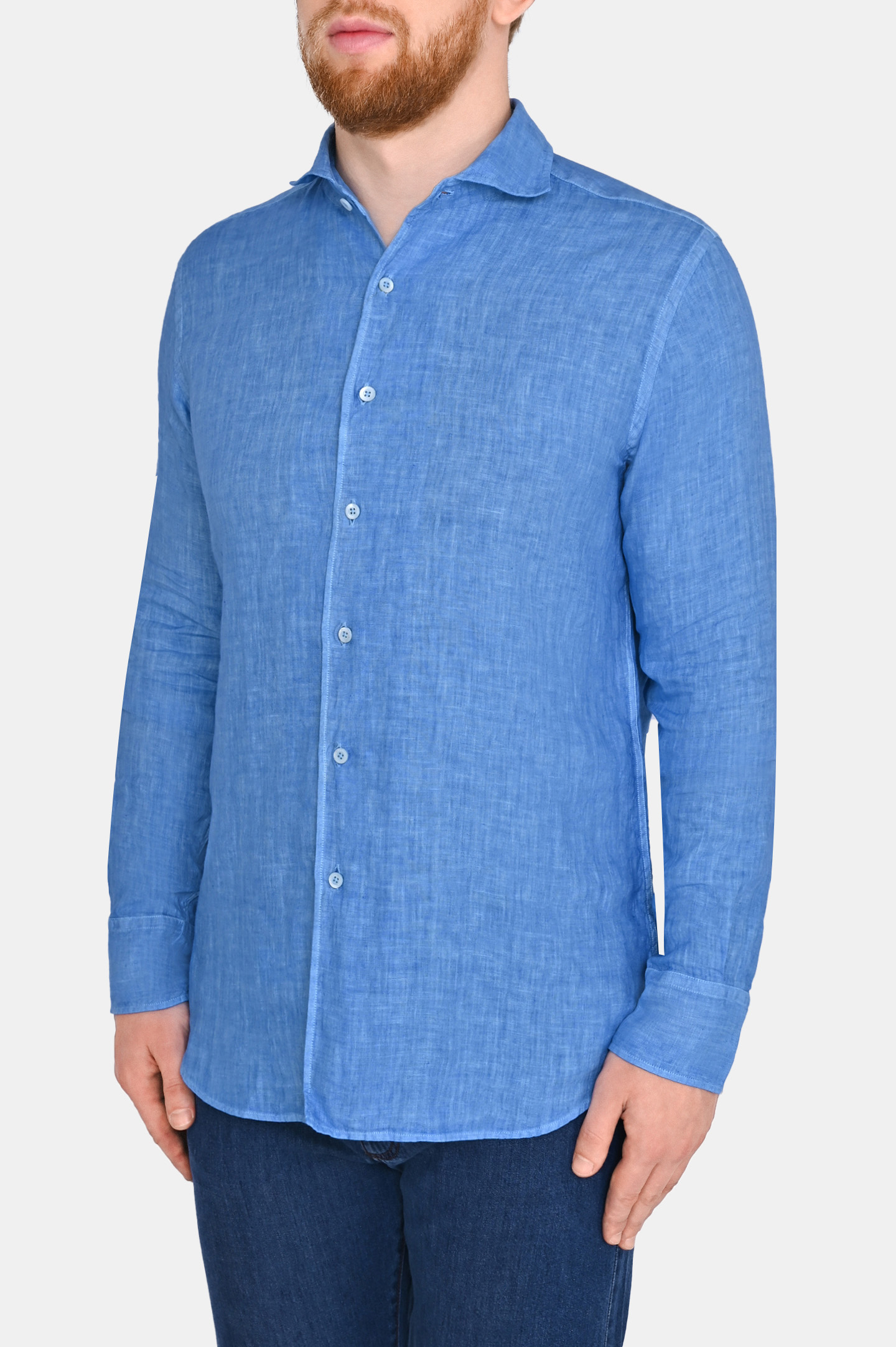 Рубашка CANALI GM02128 L756, цвет: Голубой, Мужской