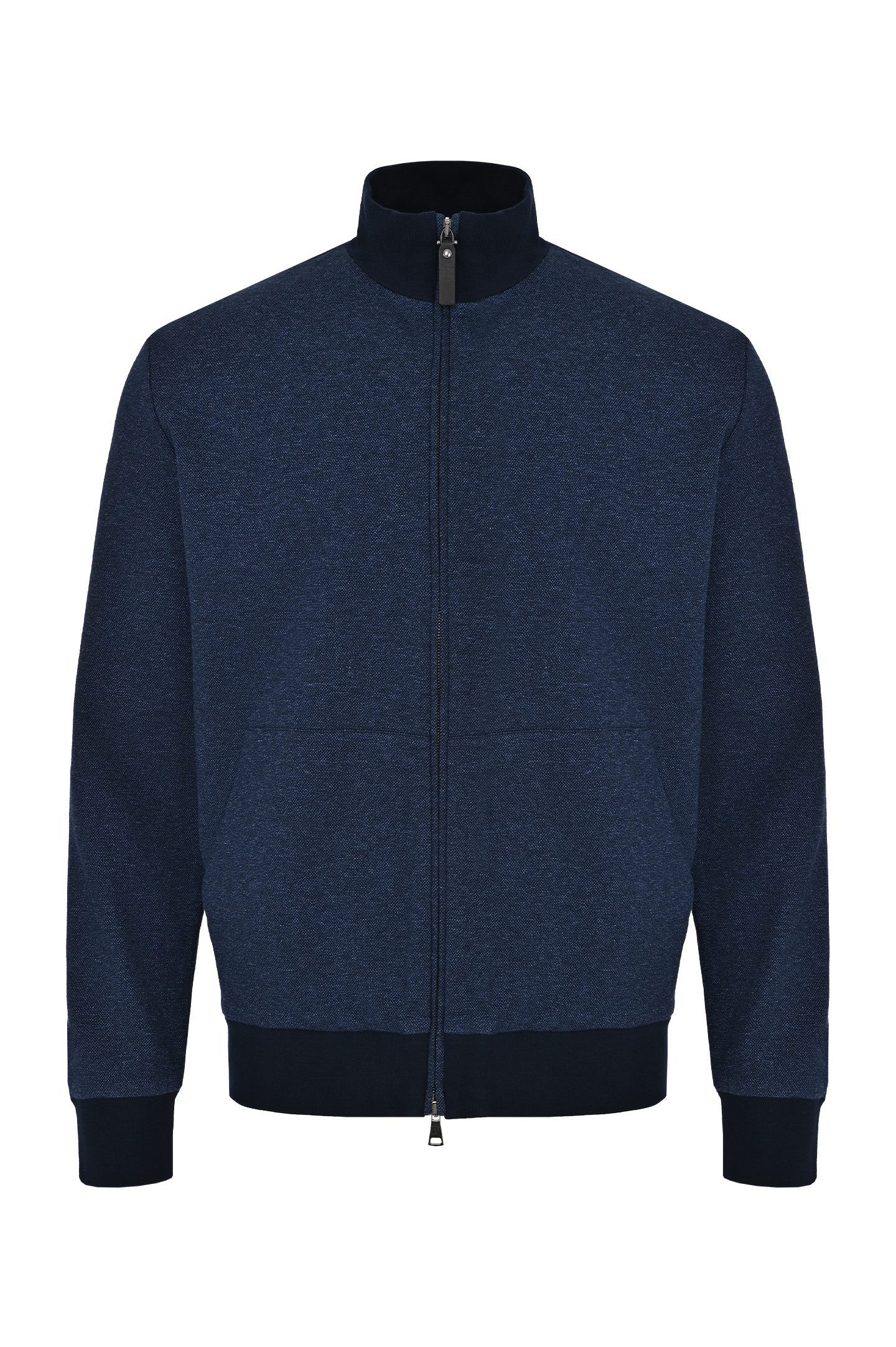 Спортивная хлопковая куртка CANALI MJ02044 T0820, цвет: Темно-синий, Мужской