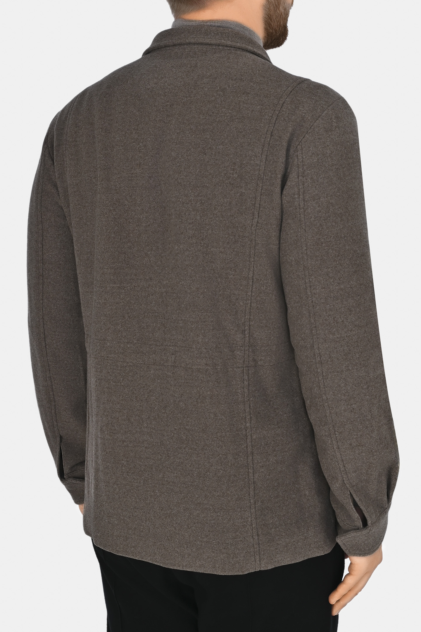 Куртка из шерсти DORIANI CASHMERE A410 T125N, цвет: Коричневый, Мужской