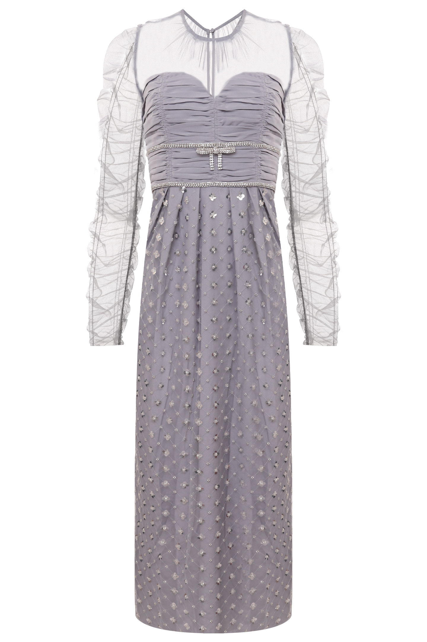 Платье SELF PORTRAIT RS22-022, цвет: Серый, Женский