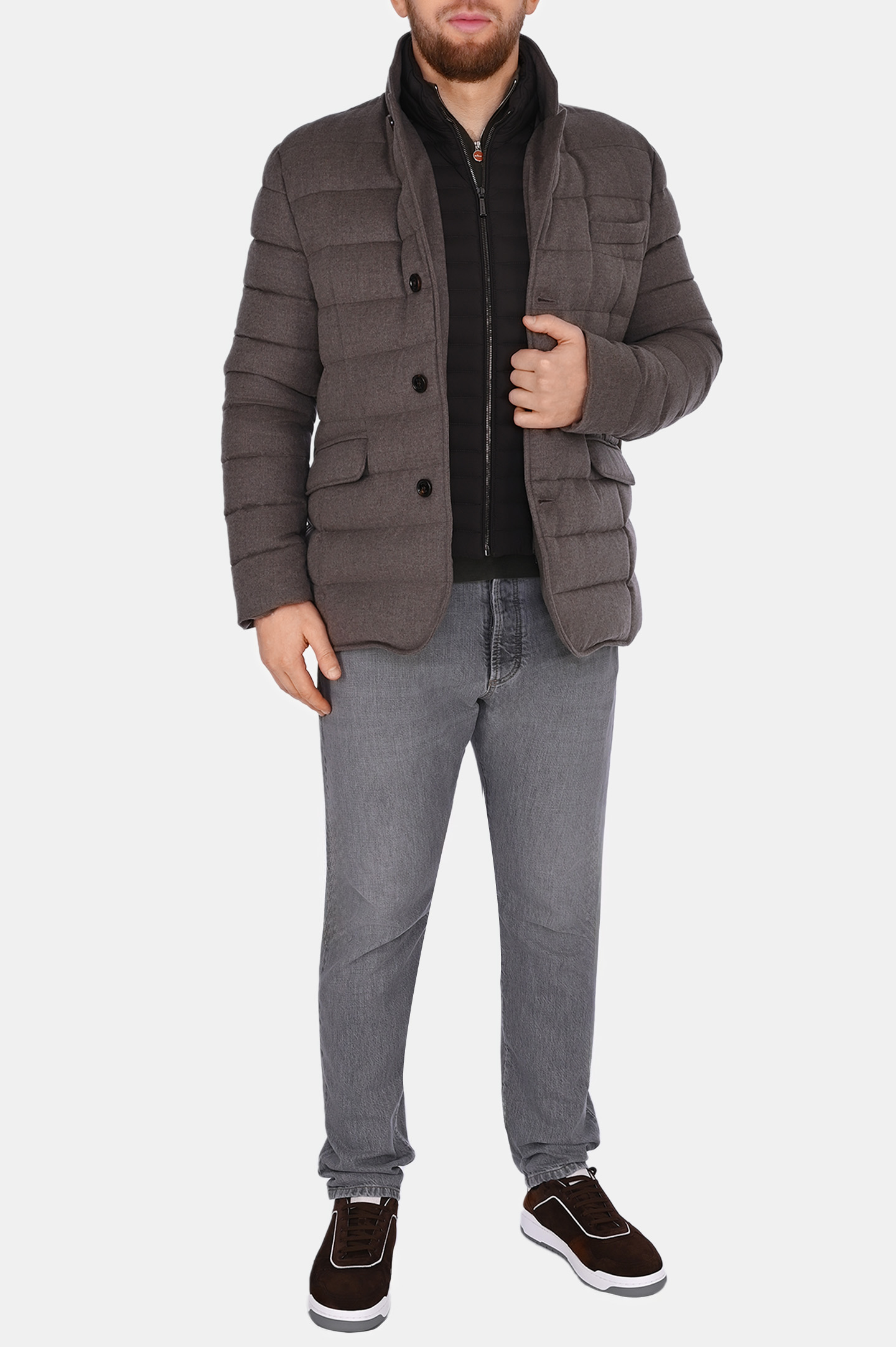 Джинсы BRUNELLO  CUCINELLI MH203X1900, цвет: Серый, Мужской