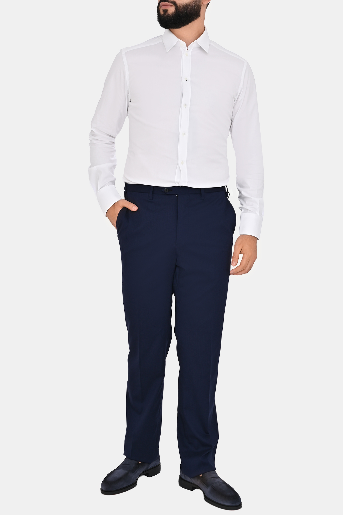 Брюки KITON UPNFCK0619E0, цвет: Темно-синий, Мужской