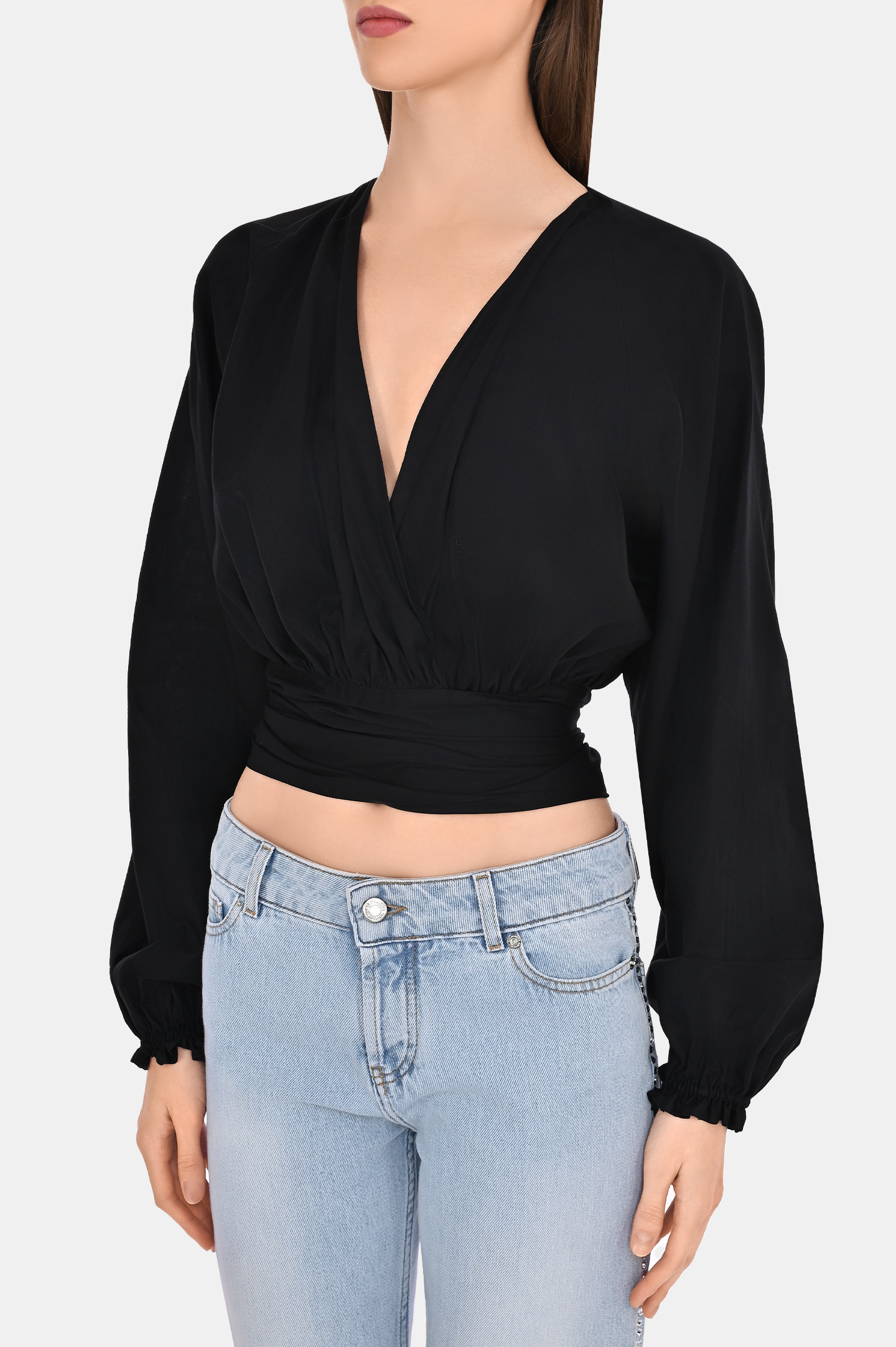Блуза ALEXANDRE VAUTHIER 231TO18121008, цвет: Черный, Женский