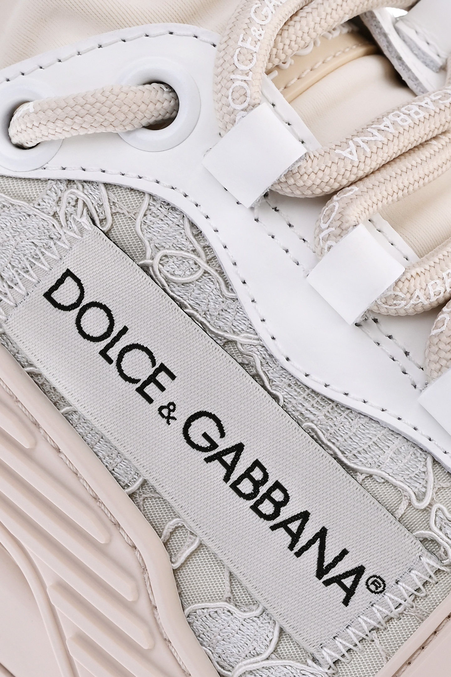 Кроссовки DOLCE & GABBANA CK1837 AX372, цвет: Молочный, Женский