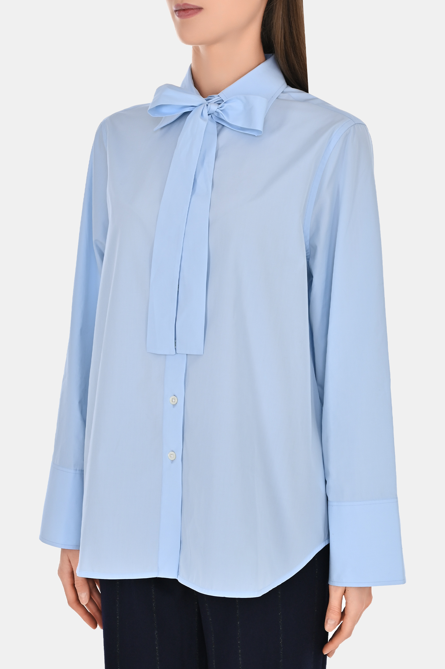 Блуза P.A.R.O.S.H. D381162-COTAL, цвет: Голубой, Женский