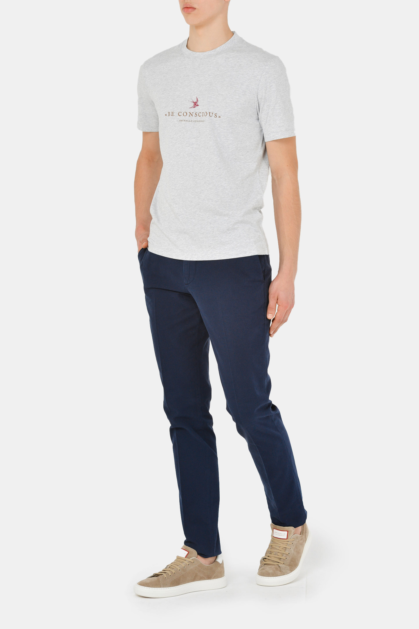 Брюки BRUNELLO  CUCINELLI M274DI1770, цвет: Синий, Мужской